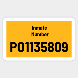 Trump Inmate Number PO1135809 Magnet